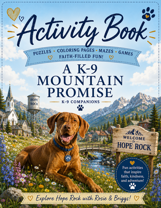 Hope Rock Activity Book Inspired by A K-9 Mountain Promise
